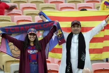 Aficionados saudíes del Barça