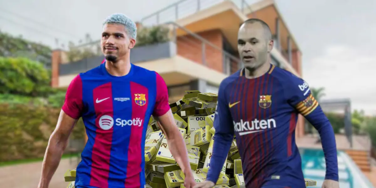 Araújo se quiere quedar en Barça, la mansión millonaria que le compró a Iniesta
