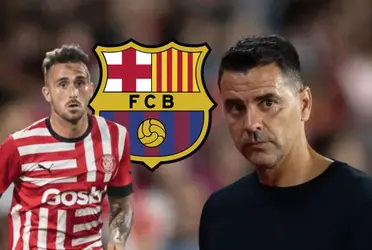 El jugador del Girona confesó que quiere jugar en el Barça en algún momento y Míchel rajó de él en rueda de prensa 