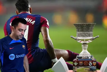 La peor noticia para Xavi, se confirma la lesión de Raphinha ¿Se pierde la final vs Madrid? 