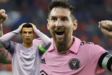 Mientras Cristiano Ronaldo mira con rabia, la nueva marca europea de Lionel Messi en Miami