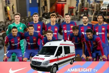 Uno de los jugadores del Barça tuvo un accidente en el gimnasio y tuvo que recibir atención médica 