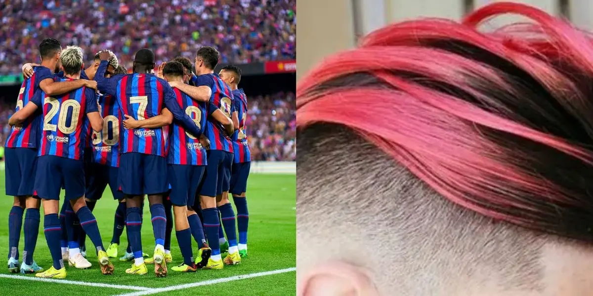 El jugador del conjunto blaugrana que no pudo hacer su debut todavía pero lo critican hasta por tener el pelo de colores