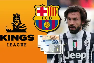 Andrea Pirlo jugará en la Kings League y mira el sueldo mientras que llegó a facturar millones antes y quiso ir al Barça