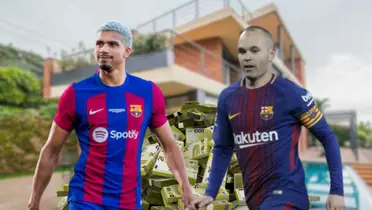 Araújo se quiere quedar en Barça, la mansión millonaria que le compró a Iniesta