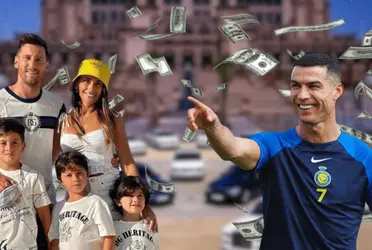 El astro argentino está viviendo unas vacaciones y fiestas de lo más tranquilas y humildes que se puede. Mientras que CR7 recibe lujos de los árabes a punta pala