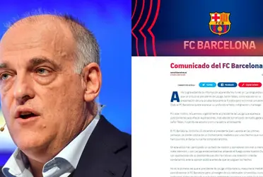 El Barça lanzó un comunicado durísimo contra el presidente de LaLiga