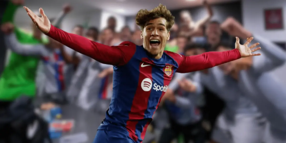 El canterano de 17 años recibió mucho cariño tras un debut soñado el pasado domingo, y el Barça publicó un video con su recibimiento en el vestuario 