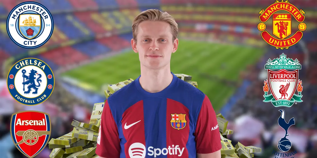 El club de la Premier que estaría ofreciendo 60 kilos por el pase de Frenkie de Jong aprovechando que todavía no renovó