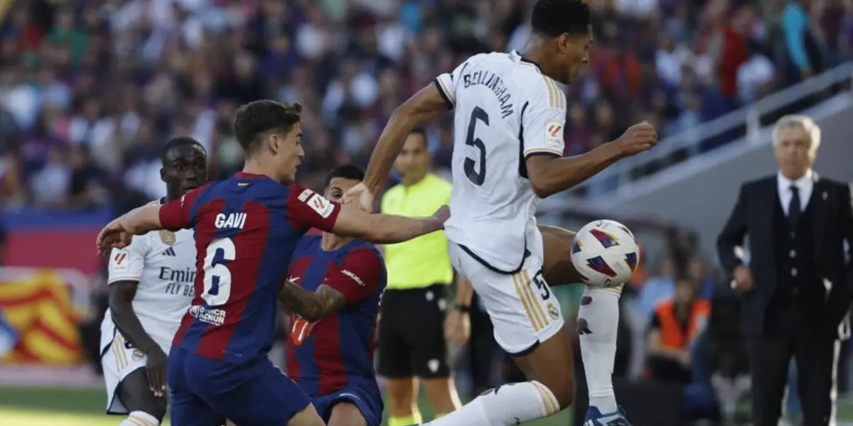 El conguito blaugrana se quedó en el segundo tiempo y el Real Madrid lo aprovechó de la mano de Bellingham 