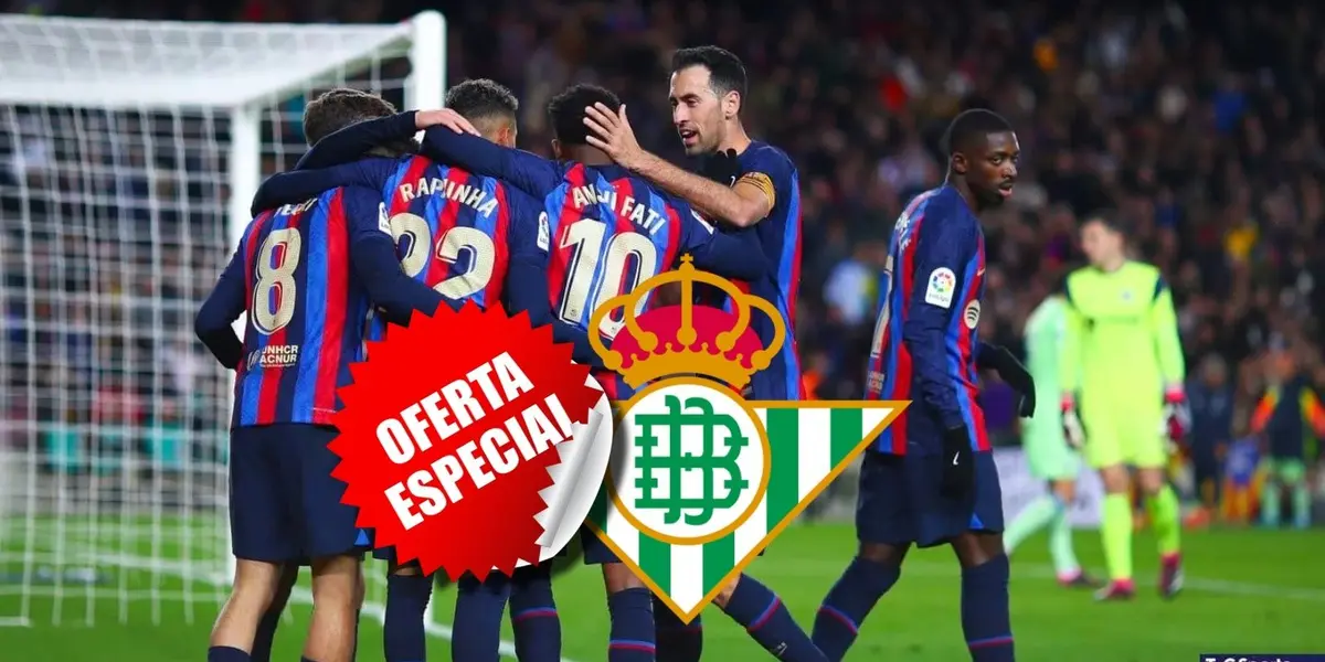 El conjunto blaugrana podría enviar hasta cinco jugadores al Real Betis para la próxima temporada