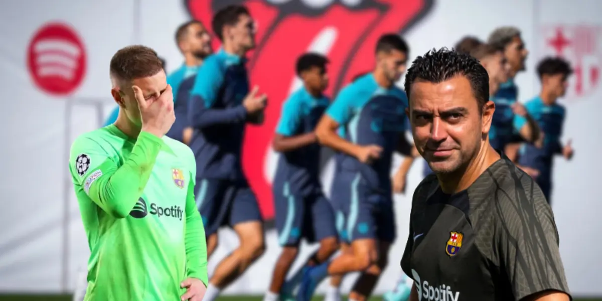 El conjunto blaugrana volvió a entrenarse hoy antes del partido ante el Girona y recibió la visita sorpresa de un crack, mientras que Ter Stegen fue operado 