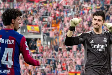 El delantero portugués fue el principal responsable de la victoria ante el Atleti, su ex club, y así lo llaman los colchoneros ahora y tras su gesto en el duelo