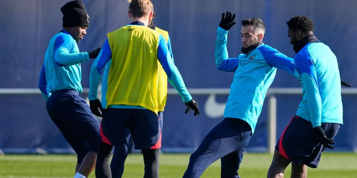 El entrenador del Barça entrenó hoy con todos los retornados de sus selecciónes más algunas sorpresas