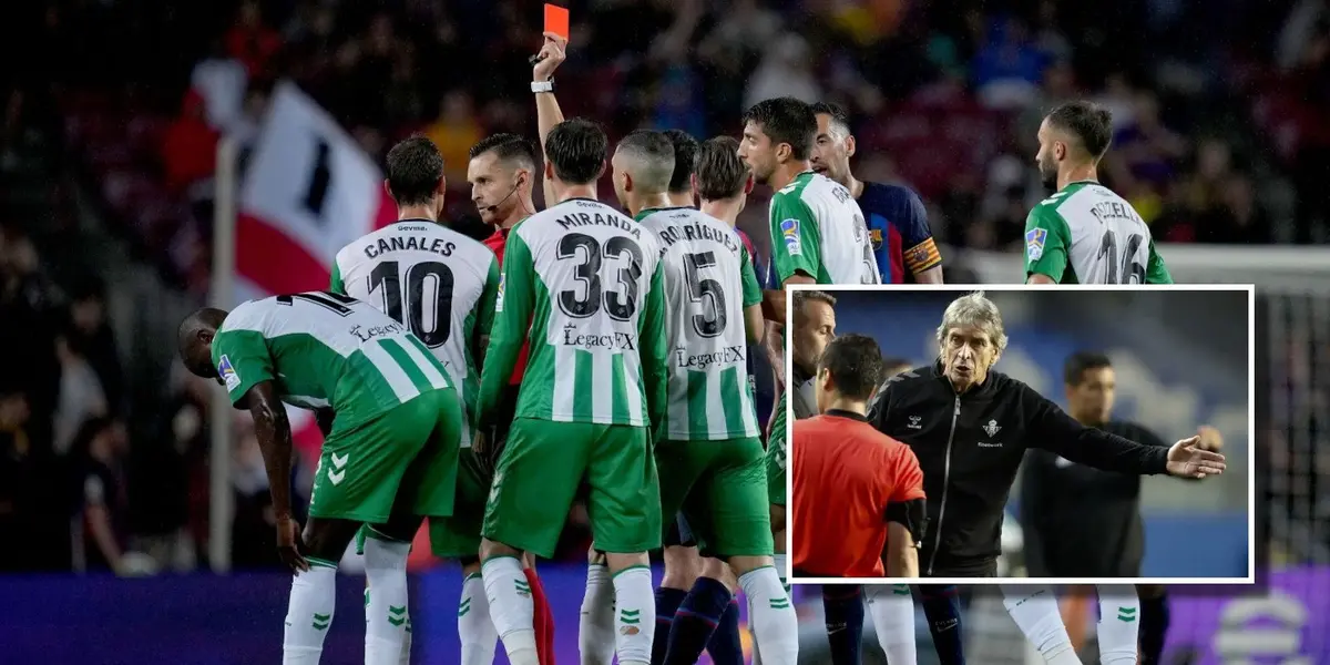 El entrenador del Betis no paró de quejarse durante todo el encuentro y también, al término de este