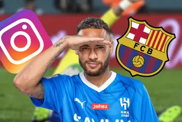 El jugador brasileño claramente no puede olvidar al Barça y siempre manda indirectas o reacciones en redes 