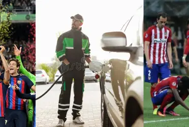 El jugador que pasó por Barcelona y traicionó al Atlético Madrid, ahora tiene una gasolinera