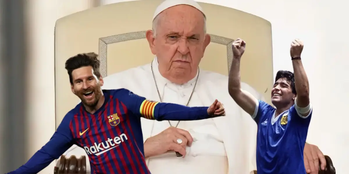 El máximo exponente de la religión católica es un aficionado al fútbol, como buen argentino, pero les hizo un desplante a las figuras de Messi y Maradona por este jugador 