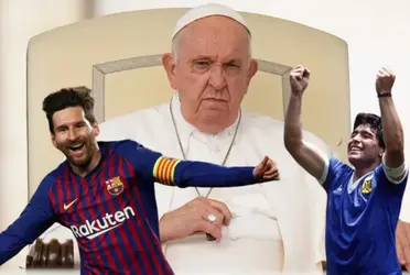 El máximo exponente de la religión católica es un aficionado al fútbol, como buen argentino, pero les hizo un desplante a las figuras de Messi y Maradona por este jugador 