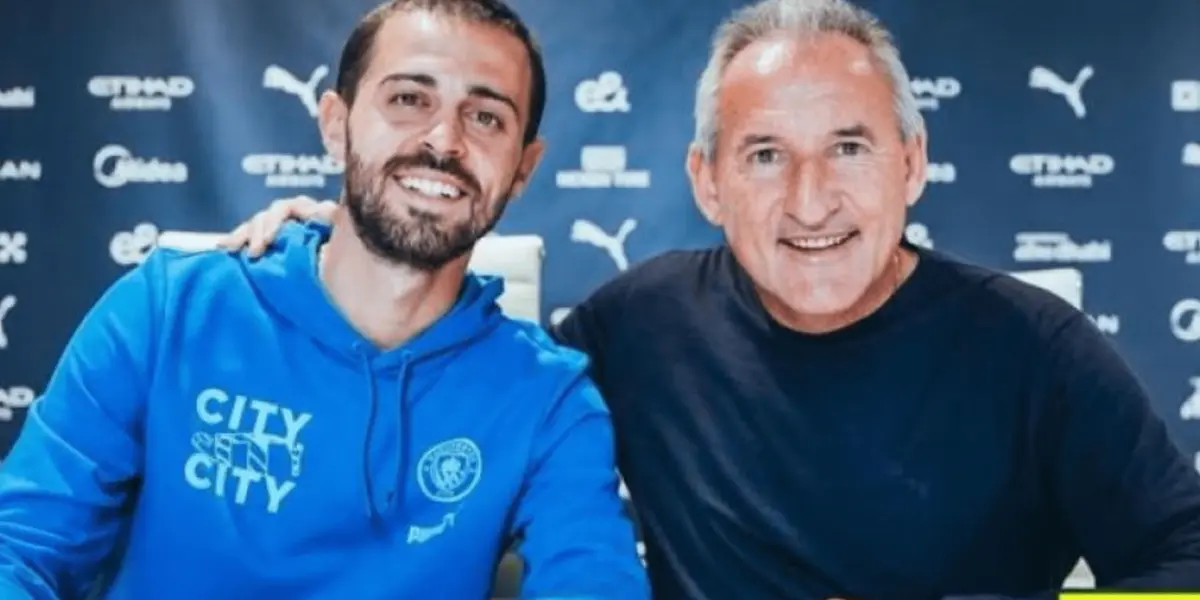 El mediocampista portugués ha renovado su contrato con el Manchester City, poniéndole fin a la novela con el FC Barcelona. El padre de Bernardo revela algunos detalles 