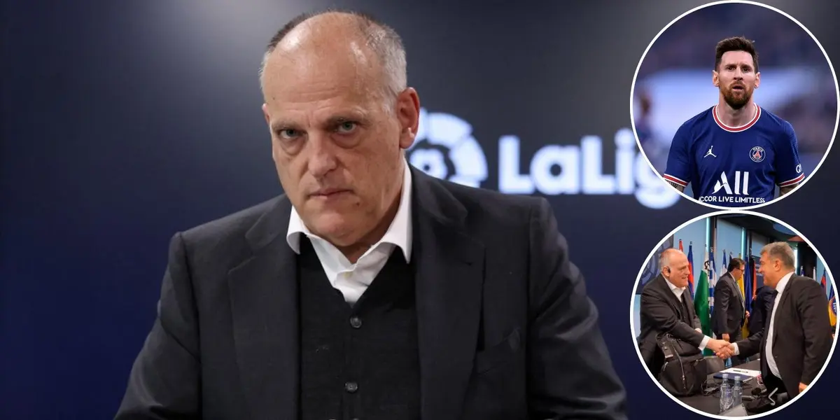 El presidente de LaLiga, Javier Tebas, realizó un asamblea en la mañana de hoy y se refirió a la posible vuelta del argentino 