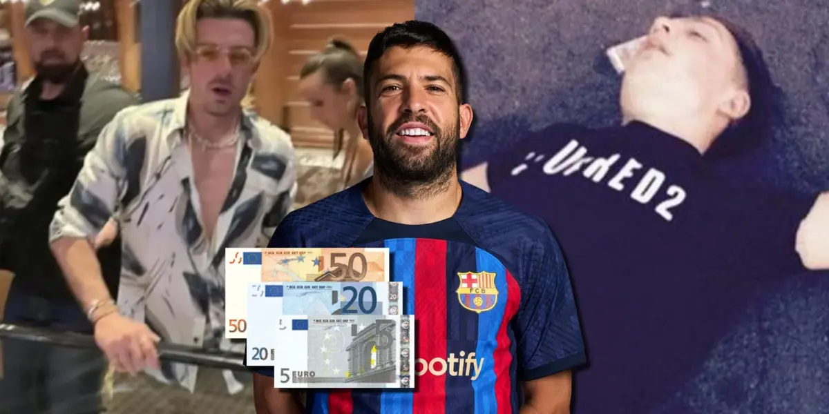 Grealish gastó su dinero en fiestas y excesos, esto hizo Jordi Alba con su salario