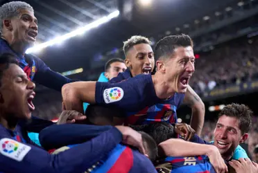 Jugadores del Barça celebrando un gol