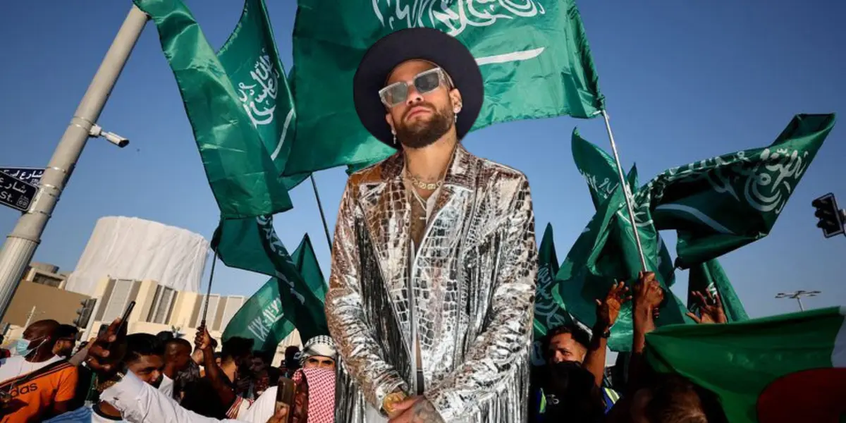 Neymar llegó a Arabia tras el carnaval en Brasil, el estado físico deplorable