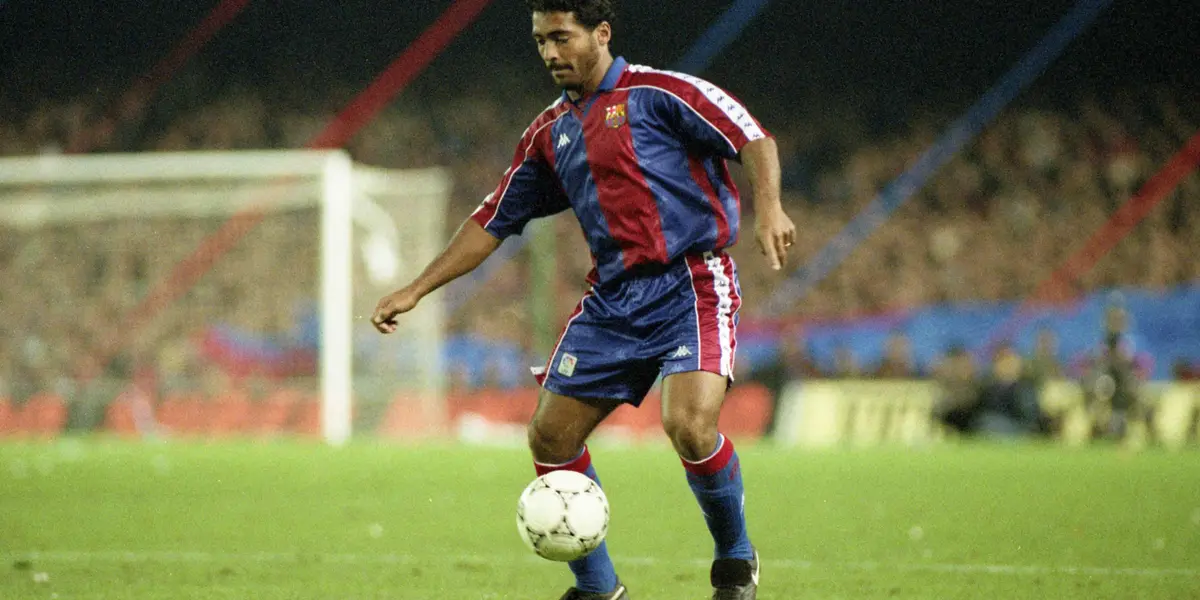 Romário jugando El Clásico de 1994 en el Camp Nou